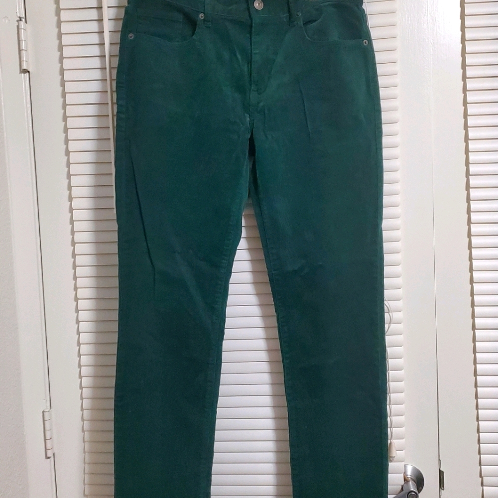 Forever 21 Men's Corduroy Pants Green